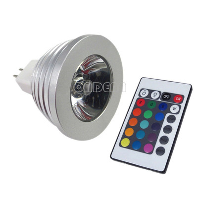 3W MR16 RGB 12V LED Spotlight